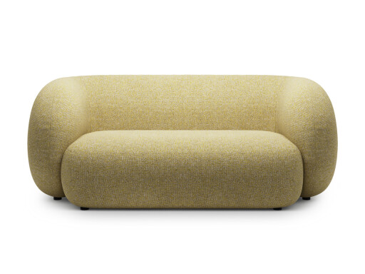 Canapea modulara 2 locuri, Kate, Micadoni, 183x99x76 cm, tesatura structurata, galben melanj