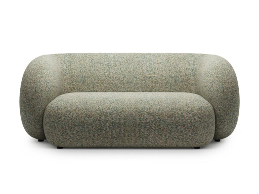 Canapea modulara 2 locuri, Kate, Micadoni, 183x99x76 cm, tesatura structurata, verde muschi melanj