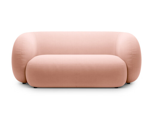Canapea modulara 2 locuri, Kate, Micadoni, 183x99x76 cm, catifea, roz
