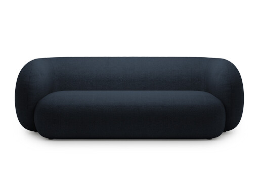 Canapea modulara 3 locuri, Kate, Micadoni, 213x99x76 cm, tesatura boucle, albastru inchis