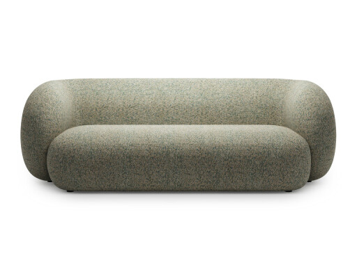Canapea modulara 3 locuri, Kate, Micadoni, 213x99x76 cm, tesatura structurata, verde muschi melanj