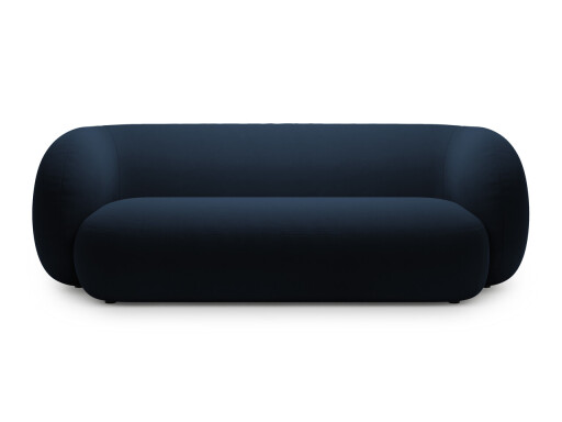 Canapea modulara 3 locuri, Kate, Micadoni, 213x99x76 cm, catifea, albastru regal