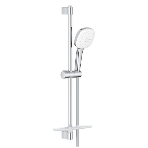 Set de dus Grohe Tempesta Cube 110 II cu para cu 2 jeturi  savoniera  furtun 175 si bara 60cm  crom