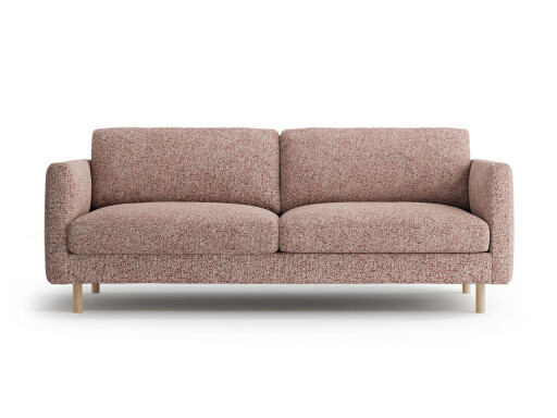 Canapea 3 locuri, Eden, Micadoni, 173x92x90 cm, tesatura structurata, roz melanj