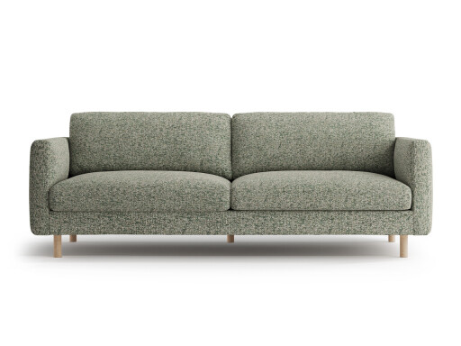 Canapea 4 locuri, Eden, Micadoni, 209x92x90 cm, tesatura structurata, verde muschi melanj