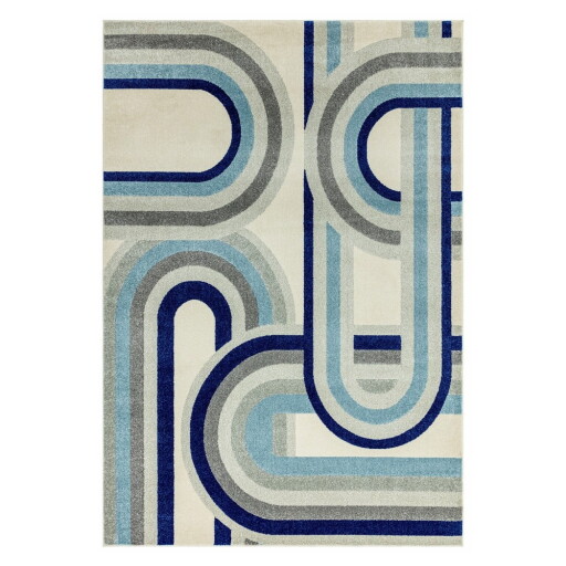 Covor albastru prăfuit 200x290 cm Nova Retro Blue – Asiatic Carpets