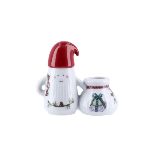 Sfeșnic din ceramică cu model de Crăciun Hammershøi Christmas Father Elf – Kähler Design