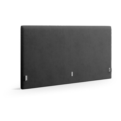 Tăblie de pat gri antracit tapițată 210,5x100 cm Remo – Micadoni