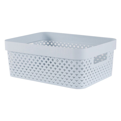 Cutie de depozitare albastru-deschis din plastic 36x27x14 cm Pure – Curver