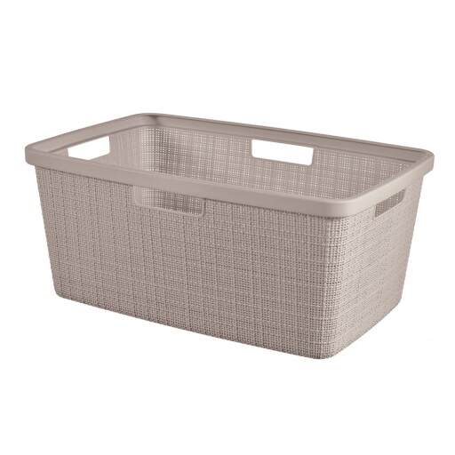 Coș de rufe taupe din plastic 46 l Jute – Curver