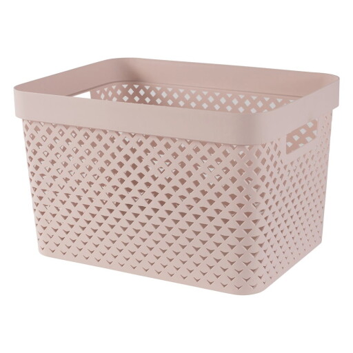Cutie de depozitare roz-deschis din plastic 35,5x26x22 cm Pure – Curver