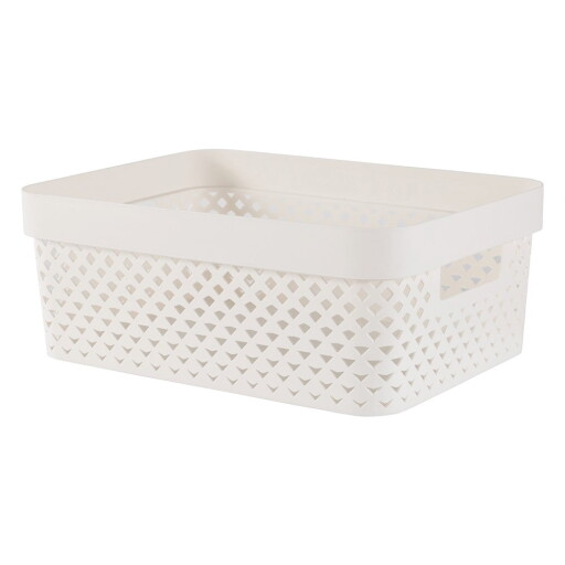 Cutie de depozitare bej din plastic 36x27x14 cm Pure – Curver