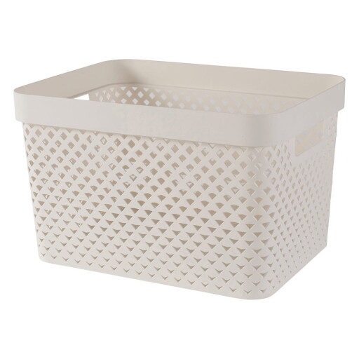 Cutie de depozitare bej din plastic 35,5x26x22 cm Pure – Curver