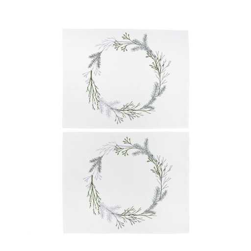 Suport pentru farfurii 2 buc. din material textil 35x45 cm Christmas Twigs – Butter Kings