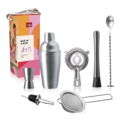 Set de preparare cocktailuri din oțel inoxidabil Bar in Box – VacuVin