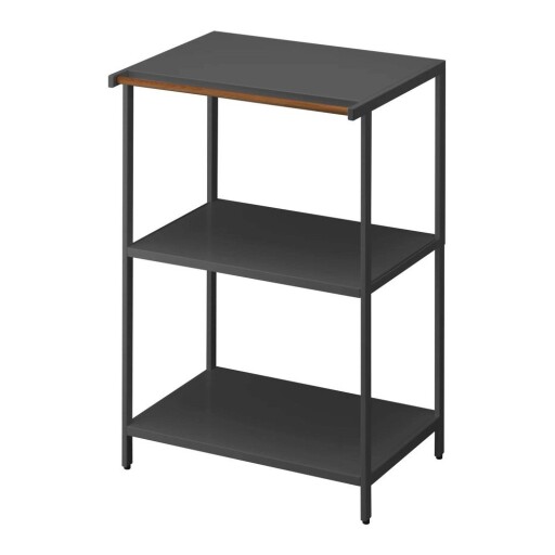 Etajeră negru-mat din oțel 60x90x46,5 cm Tower – YAMAZAKI