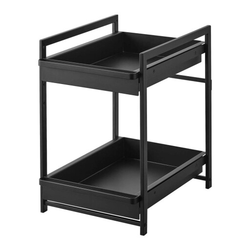 Raft suplimentar negru din metal 30x42 cm Tower – YAMAZAKI