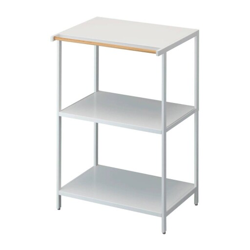 Etajeră alb mat din oțel 60x90x46,5 cm Tower – YAMAZAKI