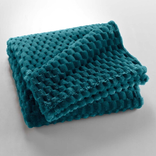 Pătură albastră din microflanel 125x150 cm Mini Frosty – douceur d'intérieur