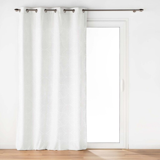 Draperie albă din catifea 135x260 cm Eva – douceur d'intérieur