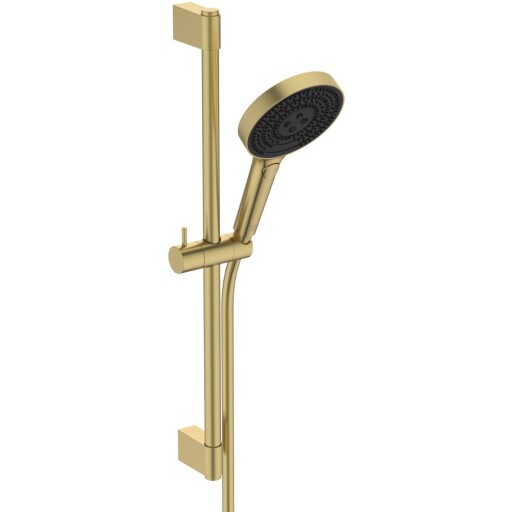 Set de dus Ideal Standard IdealRain Solos cu para de dus cu 3 jeturi  furtun si bara  60cm  brushed gold