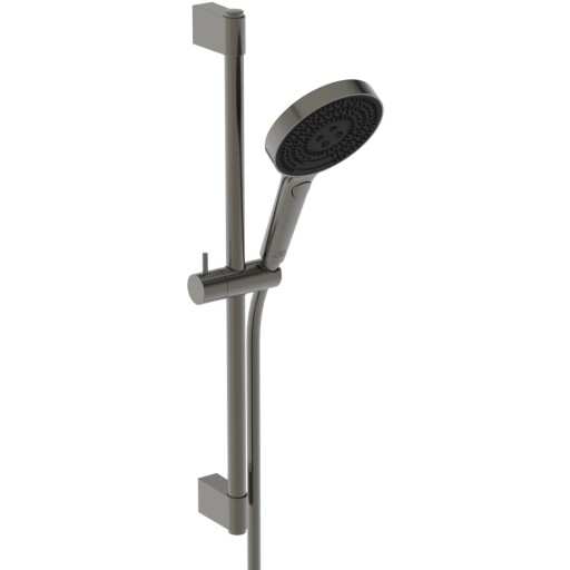 Set de dus Ideal Standard IdealRain Solos cu para de dus cu 3 jeturi  furtun si bara  60cm  magnetic grey
