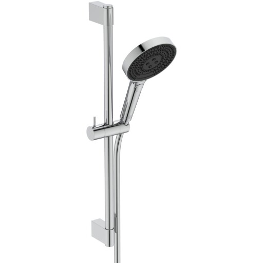 Set de dus Ideal Standard IdealRain Solos cu para de dus cu 3 jeturi  furtun si bara  60cm  crom