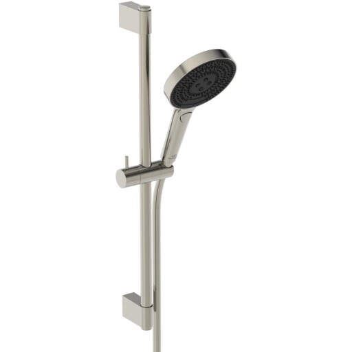Set de dus Ideal Standard IdealRain Solos cu para de dus cu 3 jeturi  furtun si bara  60cm  silver storm