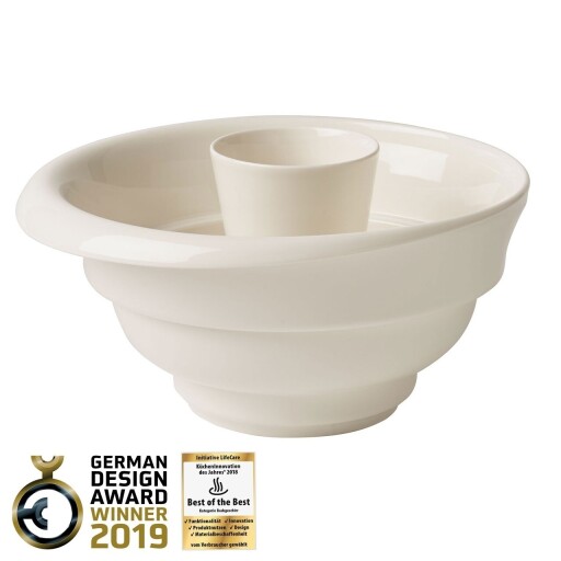 Forma de copt si cupa de masurat, Villeroy &amp; Boch, Clever Baking Bundt Cake, portelan premium, Ø 25 cm/2.8 L, portelan premium