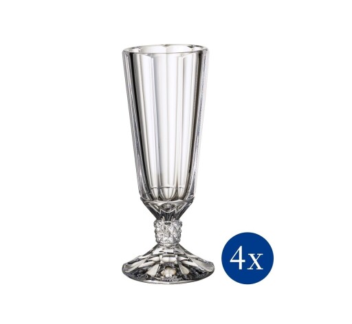 Set 4 pahare de sampanie, Villeroy &amp; Boch, Opera, 145 ml, sticla cristal