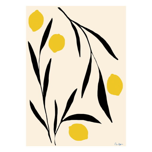 Poster 50x70 cm Lemon – The Poster Club