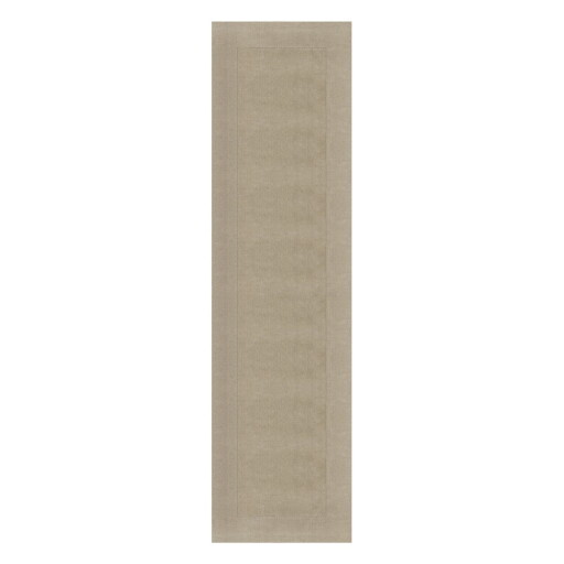 Covor tip traversă bej din lână 60x230 cm – Flair Rugs