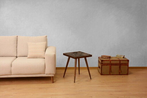 Set scaune 4 piese, Nmobb, Luna, Cadru: 100% FIER, Maro