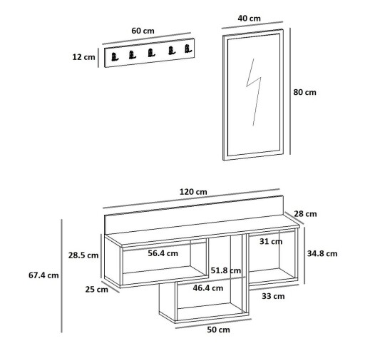 Set scaune 2 piese, Hanah Home, Rubi, Cappuccino / Negru