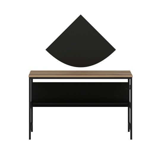 Birou, Minerva, Greta, 120x74x60 cm, PAL, Dore / Negru