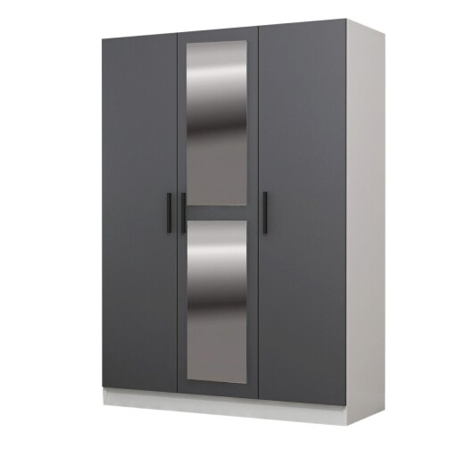 Dulap pentru haine, Minerva, Kale Anthracite, 135x190x52 cm, PAL, Antracit