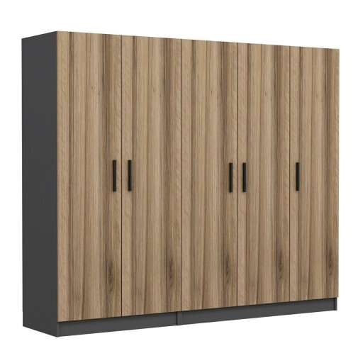 Dulap pentru haine, Minerva, Kale, 225x190x52 cm, PAL, Dore