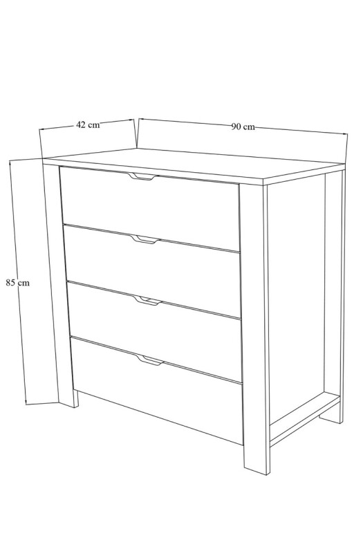 Dulap, Miwood, Duru 1600-31, 90x85x42 cm, PAL, Alb