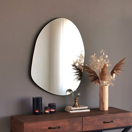 Oglinda decorativa, Neostill, Gusto Mirror, MDF , Negru