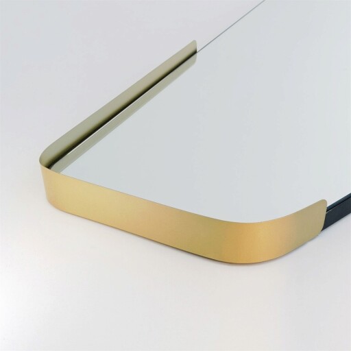 Oglinda decorativa, Neostill, Irregular, 60x120 cm, MDF , Negru