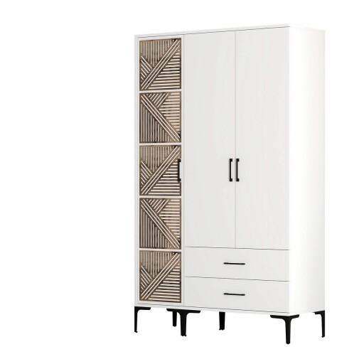 Dulap pentru haine, Hommy Craft, Kumsal PT, 120x47 cm, PAL, Alb