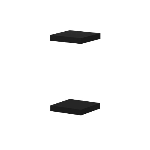 Raft de perete, Minerva, Gizli2 23, 23x3 cm, PAL, Negru