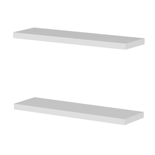 Raft de perete, Minerva, Gizli2 80, 80x3 cm, PAL, Alb