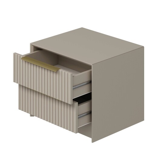 Noptiera, Minerva, Kale Luxe, 53x45x45 cm, PAL, Piatra