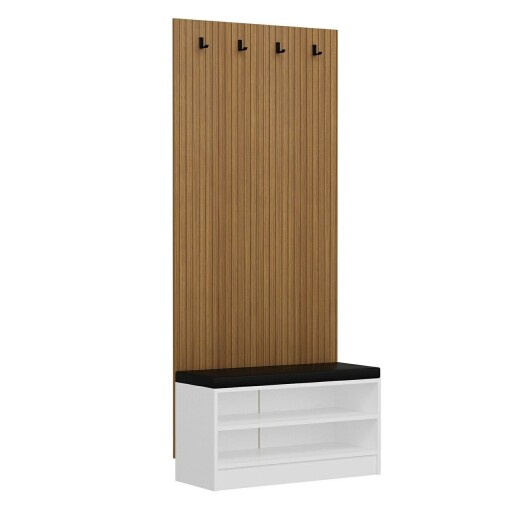 Cuier de perete, Minerva, Noah, 90x210x35 cm, PAL, Maro