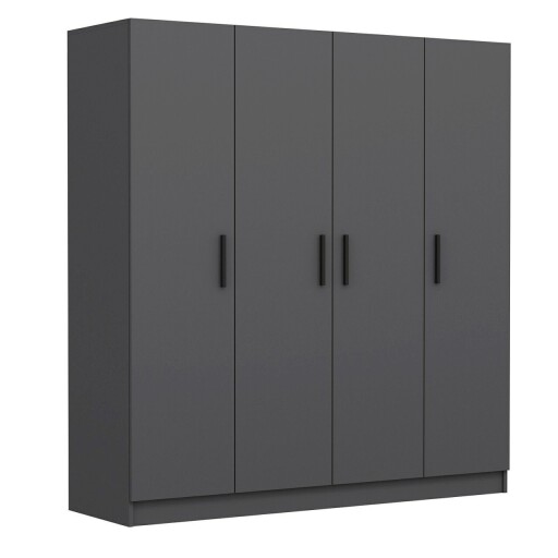 Dulap pentru haine, Minerva, Kale, 180x190x52 cm, PAL, Antracit