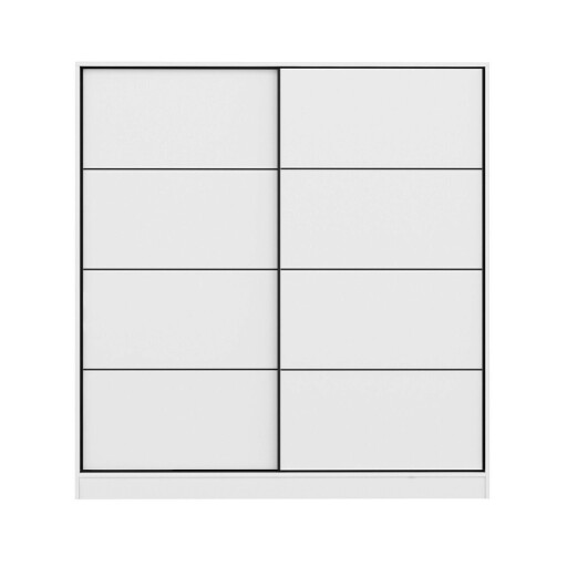 Dulap pentru haine, Minerva, Kale, 180x210x52 cm, PAL, Alb