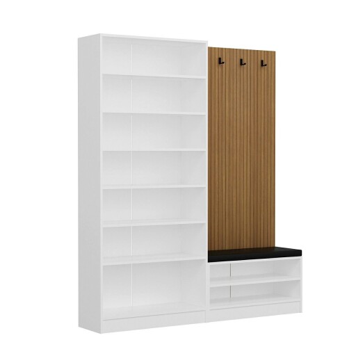 Cuier de perete, Minerva, Noah, 180x210x35 cm, PAL, Maro