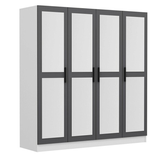 Dulap pentru haine, Minerva, Kale, 180x210x52 cm, PAL, Antracit