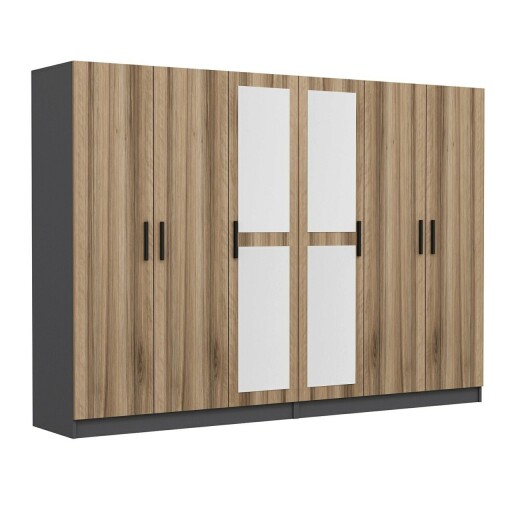 Dulap pentru haine, Minerva, Kale, 270x190x52 cm, PAL, Dore